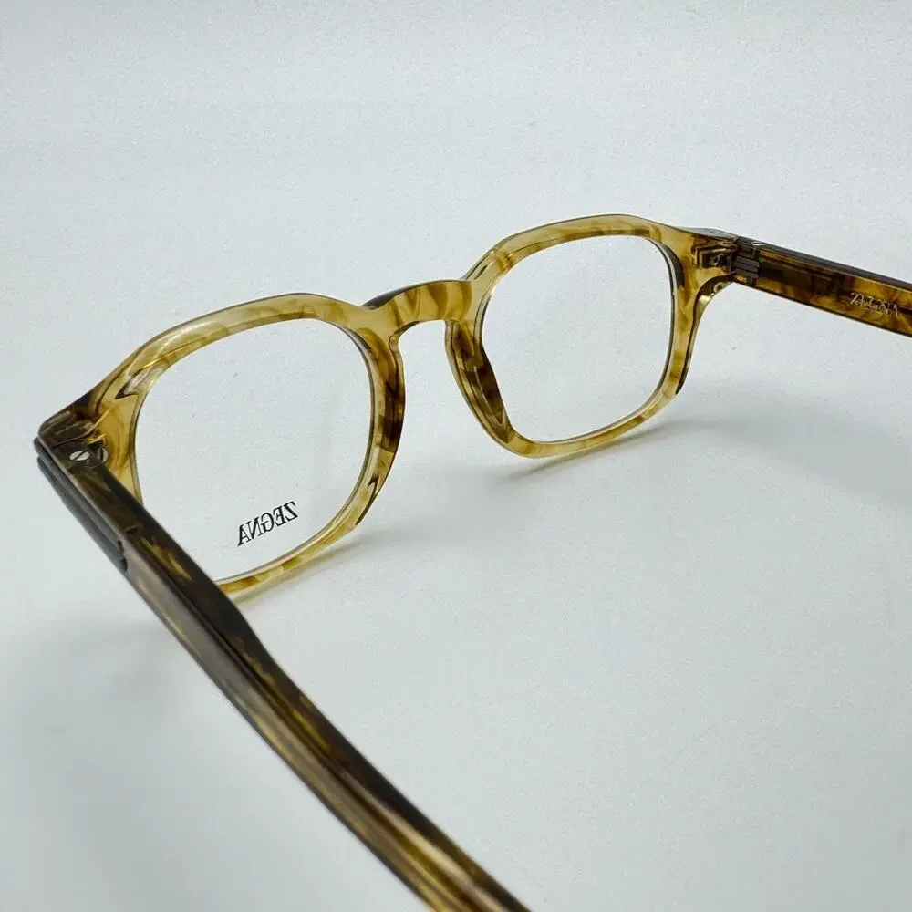 Ermenegildo Zegna Eyeglasses Frames EZ5293 047 Light Brown 49-21-145 Authentic